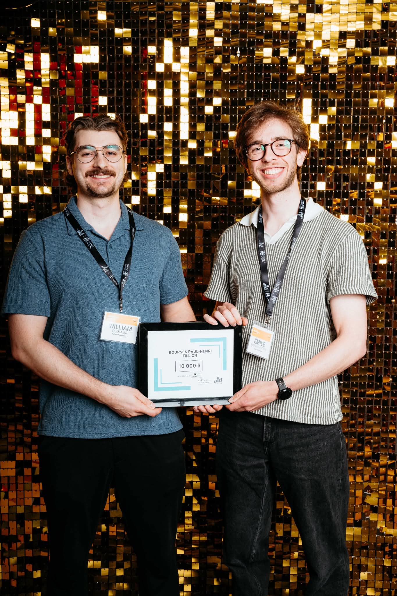 Receiving the Paul-Henri Fillion Scholarship